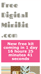 Mobile Screenshot of freedigitalscrapbookingminikit.com